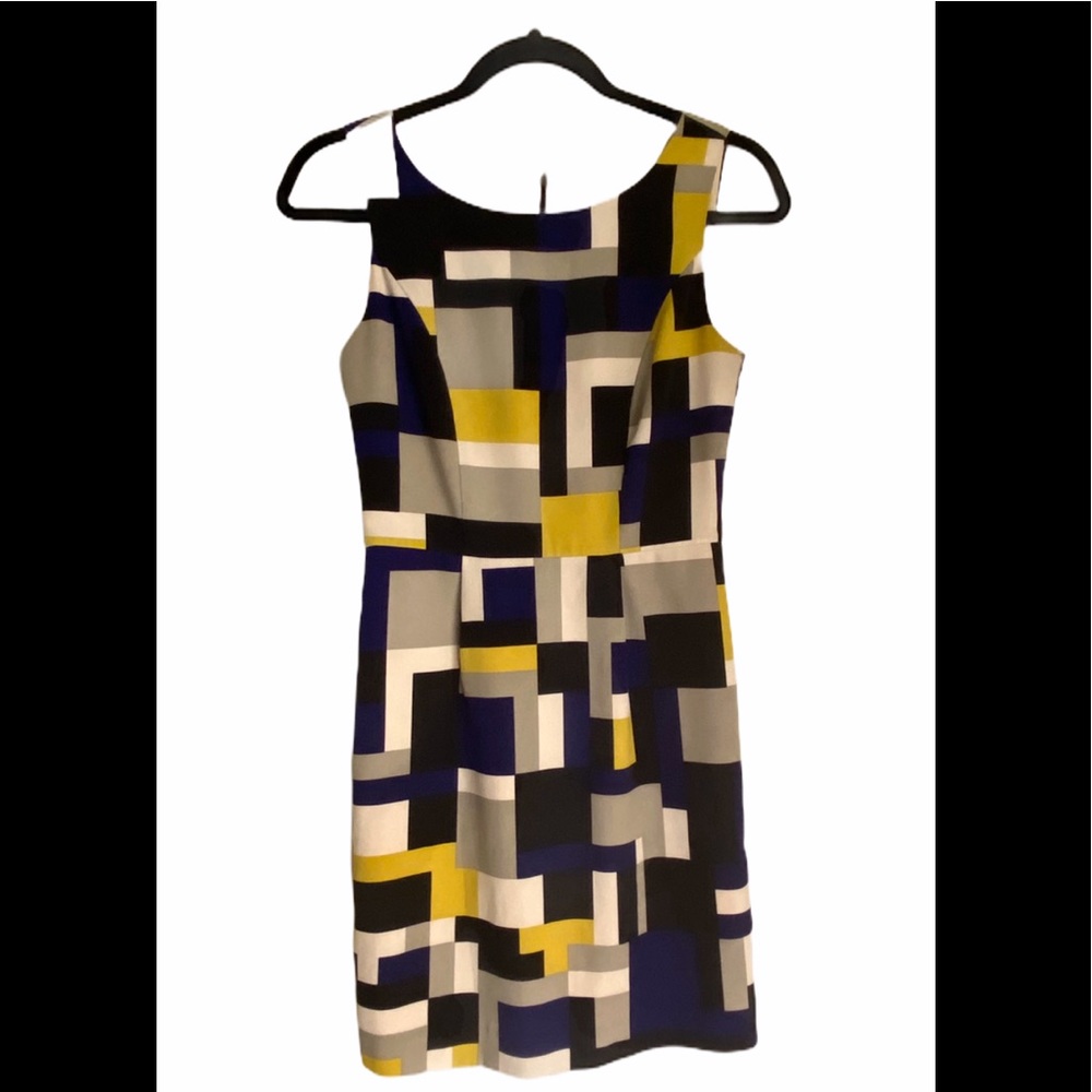 Banana Republic color block sleeveless mini dress.
